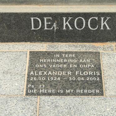 KOCK Alexander Floris, de 1924-2002