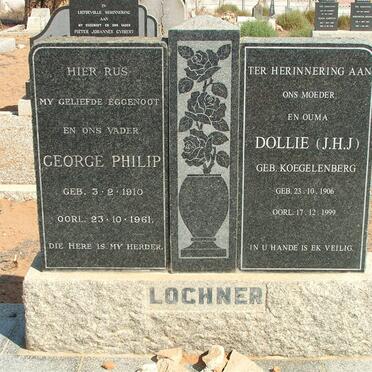 LOCHNER George Philip 1910-1961 &amp; J.H.J. KOEGELENBERG 1906-1999