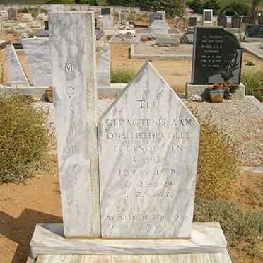 MOSTERT Johannes B. 1929-1977