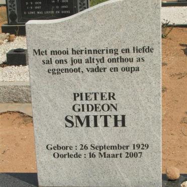 SMITH Pieter Gideon 1929-2007 &amp; Huibreg Aletta Magdalena 1930-