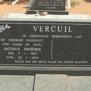 VERCUIL Jacobus Frederik 1927-1990