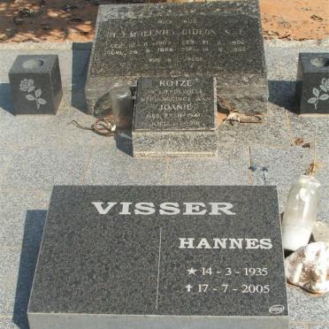 VISSER Gideon N.F. 1900-1962 &amp; H.J.M. 1907-1988 :: KOTZE Joanie 1940-1991 :: VISSER Hannes 1935-2005