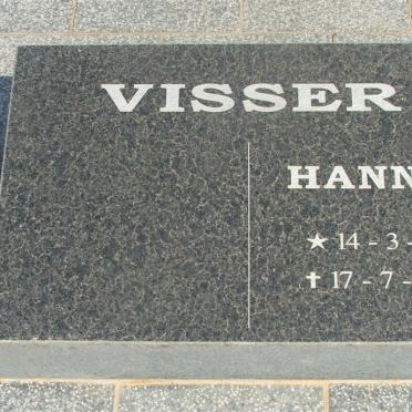 VISSER Hannes 1935-2005