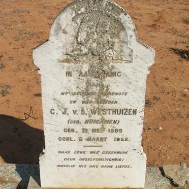 WESTHUIZEN C.J., v.d. nee HUISAMEN 1889-1952