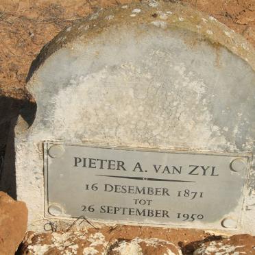 ZYL Pieter A., van 1871-1950
