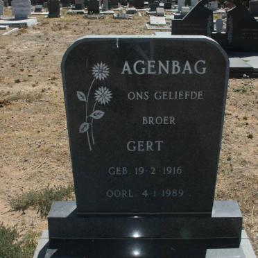AGENBAG Gert 1916-1989