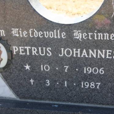 BOTHA Petrus Johannes 1906-1987