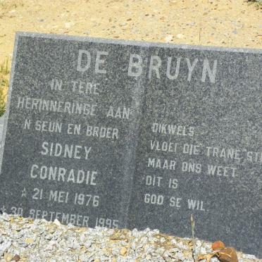 BRUYN Sidney Conradie, de 1976-1995