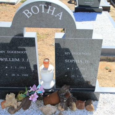 BOTHA Willem J.J. 1915-1988 &amp; Sophia H. 1921-2001