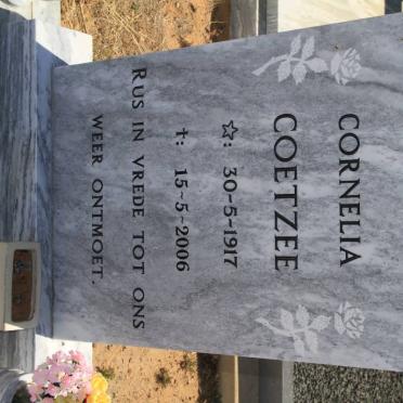 COETZEE Cornelia 1917-2006