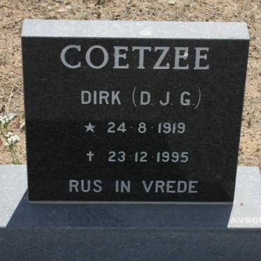 COETZEE D.J.G. 1919-1995