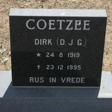 COETZEE D.J.G. 1919-1995