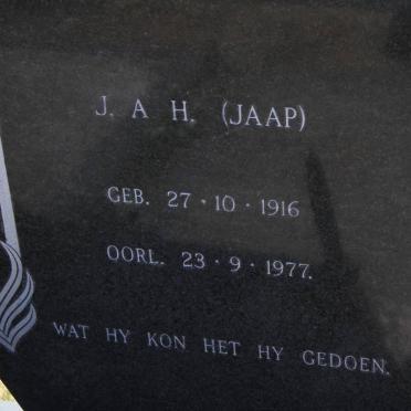 COETZEE J.A.H. 1916-1977 &amp; C.A.J.E. 1923-2006 