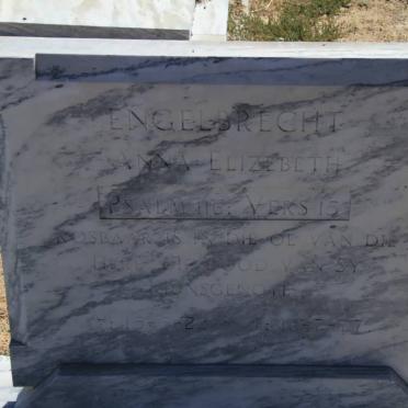 ENGELBRECHT Anna Elizebeth 1922-1977