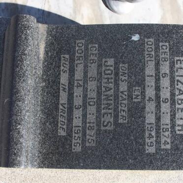 ENGELBRECHT Johannes 1875-1956 &amp; Elizabeth 1874-1949