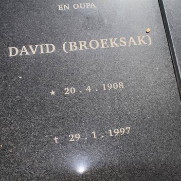 ENGELBRECHT David 1908-1997 &amp; Jacoba 1922- 