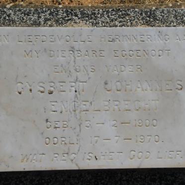 ENGELBRECHT Gysbert Johannes 1900-1970