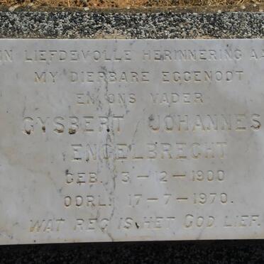 ENGELBRECHT Gysbert Johannes 1900-1970