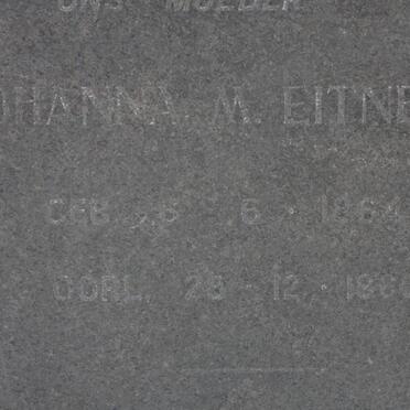 EITNER Johanna M. 1864-1960 