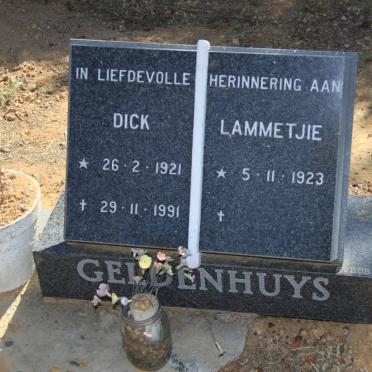 GELDENHUYS Dick 1921-1991 &amp; Lammetjie 1923-