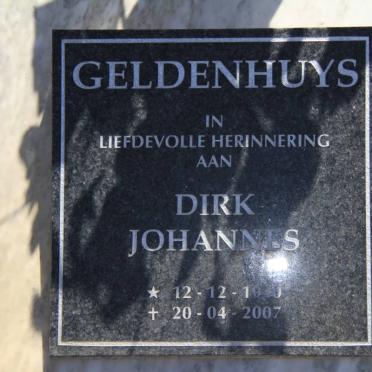 GELDENHUYS Dirk Johannes 1940-2007