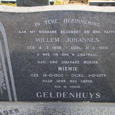 GELDENHUYS Willem Johannes 1899-1968 &amp; Miemie 1903-1979