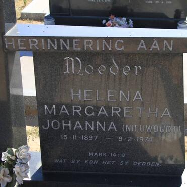 GOOSEN Helena Margaretha Johanna nee NIEUWOUDT 1897-1974