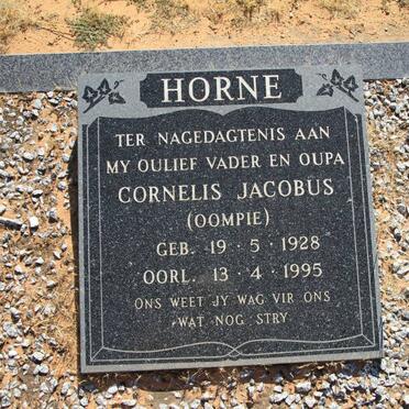 HORNE Cornelis Jacobus 1928-1995