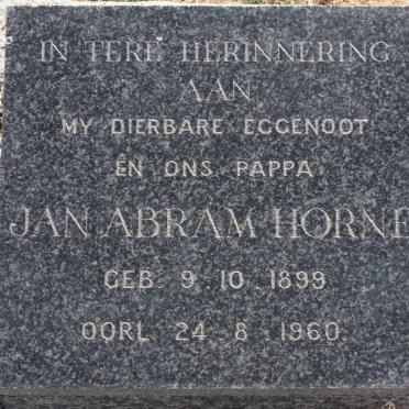 HORNE Jan Abram 1899-1960