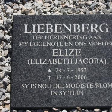HUISAMEN Andries Willem 1916-1985 &amp; Magrietha Johanna Catharina 1920- :: LIEBENBERG Elizabeth Jacoba 1953-2006 