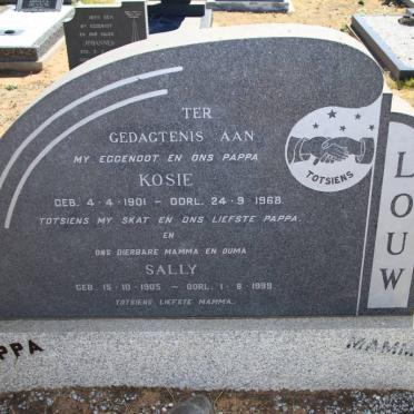 LOUW Kosie 1901-1968 &amp; Sally 1905-1999