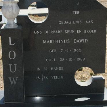 LOUW Marthinus Dawid 1960-1989