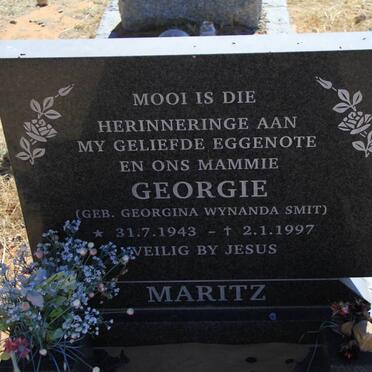 MARITZ Georgina Wynanda nee SMIT 1943-1997