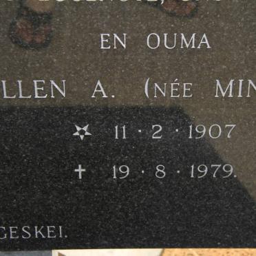 MINNIE Ellen A. 1907-1979