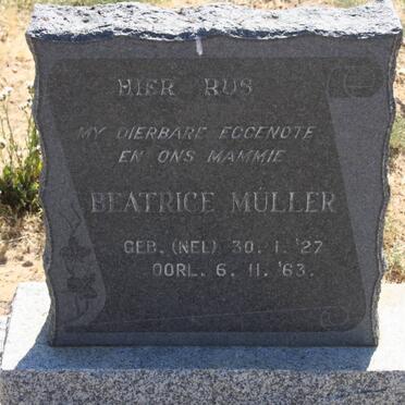MULLER Beatrice nee NEL 1927-1963