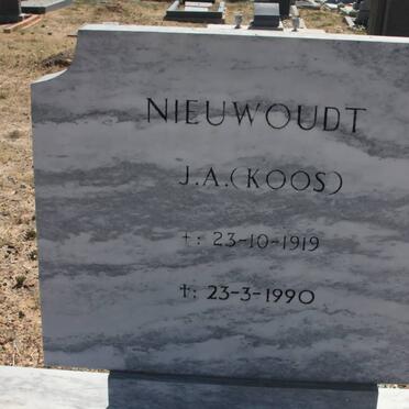 NIEUWOUDT J.A. 1919-1990
