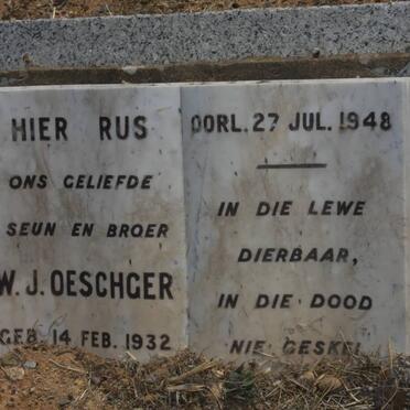 OESCHGER W.J. 1932-1948