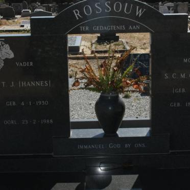 ROSSOUW T.J. 1930-1988 &amp; S.C.M.G. COETZEE 1930-