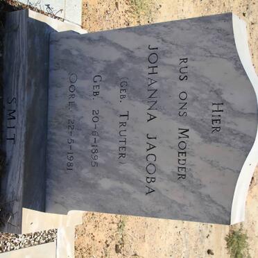 SMIT Johanna Jacoba nee TRUTER 1895-1981