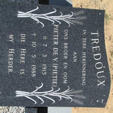 TREDOUX Pieter De V. 1915-1988