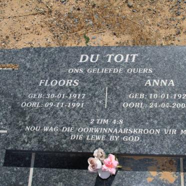 TOIT Floors, du 1917-1991 &amp; Anna 1925-2005