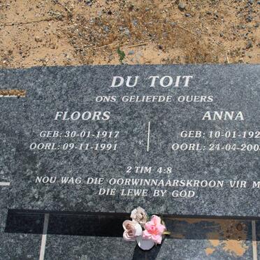 TOIT Floors, du 1917-1991 &amp; Anna 1925-2005
