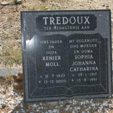 TREDOUX Renier Moll 1920-2000 &amp; Sophia Johanna Catharina 1917-1991