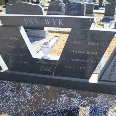 WYK Johannes Dawid, van 1913-1978 &amp; Anna Elizabeth Christina MEISSENHEIMER 1917-1979