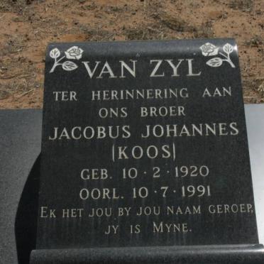 ZYL Jacobus Johannes, van 1920-1991