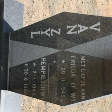ZYL H.W., van 1944-1992 &amp; F.W. 1945-
