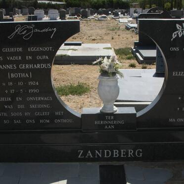 ZANDBERG Johannes Gerhardus 1924-1990 &amp; Elizabeth Maria 1930-1998