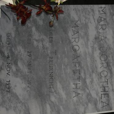 ZYL  Maria Dorothea Margaretha, van nee TREURNICHT 1921-1997