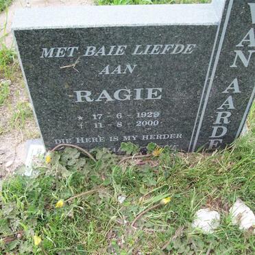 AARDE Ragie, van 1929-2000