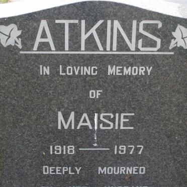ATKINS Bill 1??5-19?2 &amp; Maisie 1918-1977 
